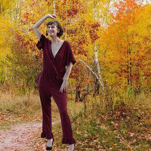 COPY - Comfy Michael Star Ruffle Jumpsuit Size Medium